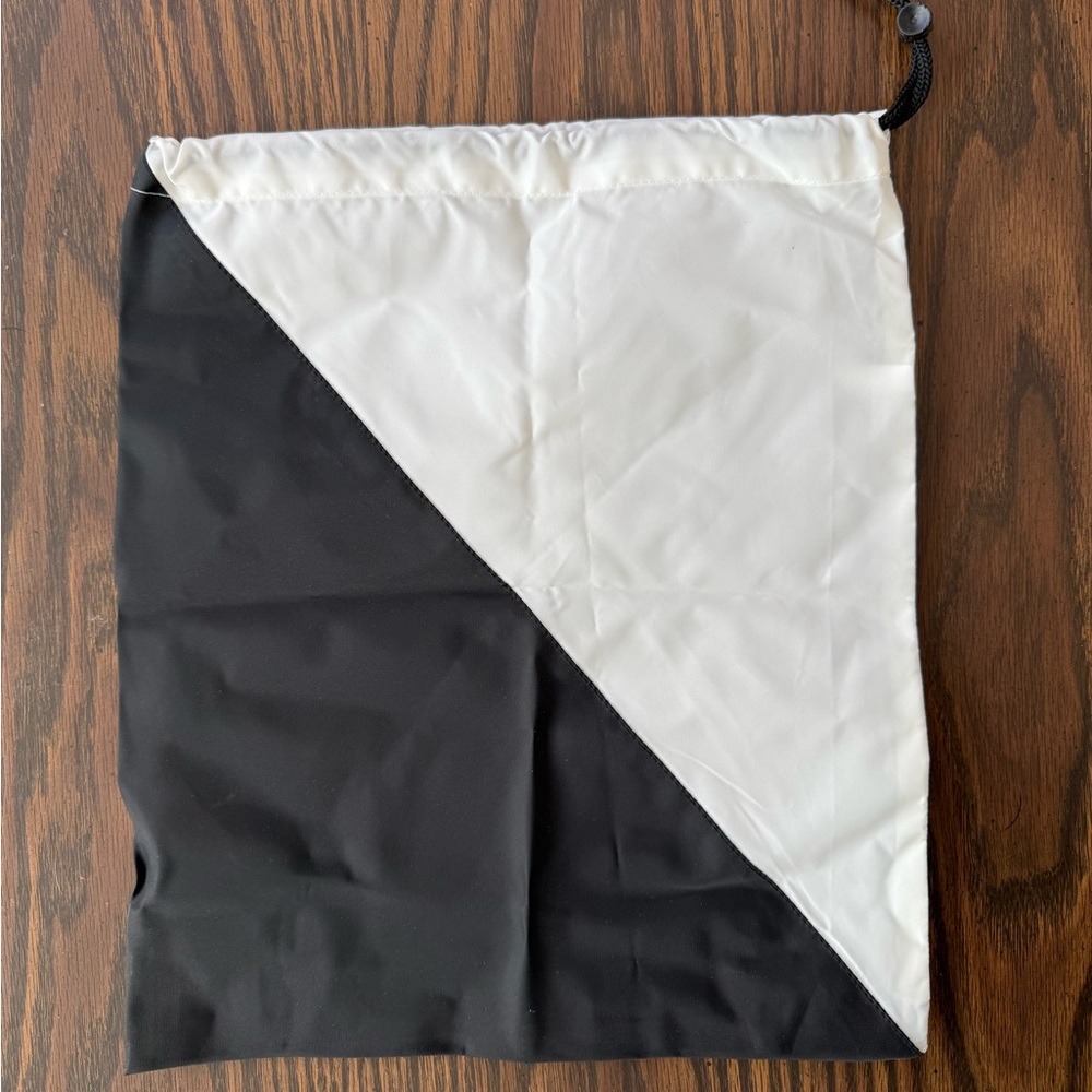 Lululemon 12x15” Black and White Drawstring Bag - Picture 2 of 6